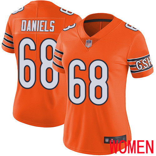 Chicago Bears Limited Orange Women James Daniels Alternate Jersey NFL Football #68 Vapor Untouchable